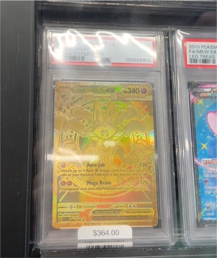 2025 Pokemon Mega Evolution Hyper Rare #188 Mega Lucario EX — front