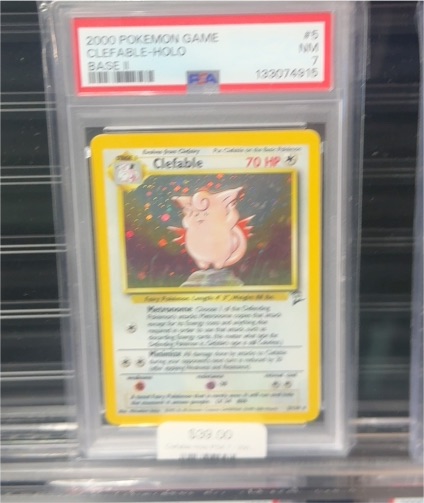 2000 Pokémon Base Set 2 #5 Clefable Holo — front