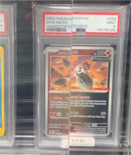 2023 Pokémon Paradox Rift #028 Iron Moth Gamestop Exclusive — front