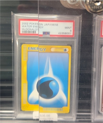 2002 Pokémon Japanese McDonald's Water Energy — front