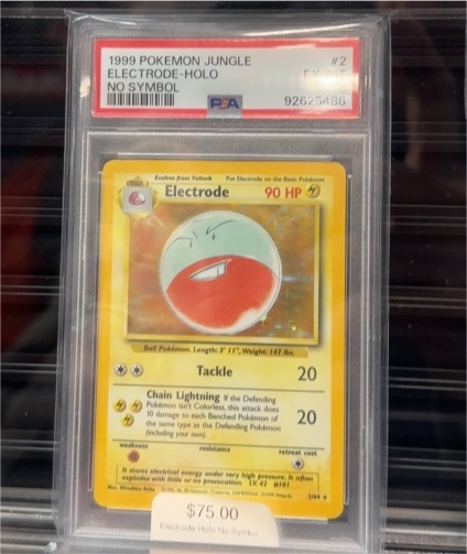 1999 Pokemon Jungle #2 Electrode Holo No Symbol — front