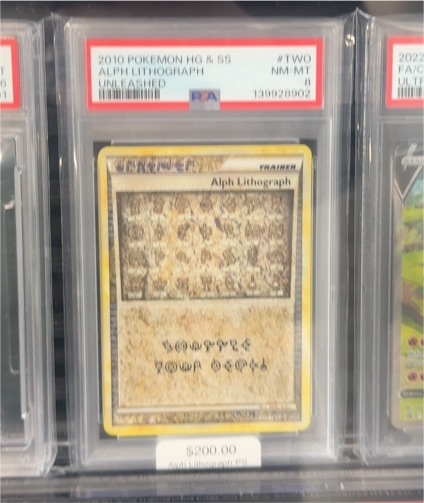 2010 Pokémon Alph Lithograph #TWO — front