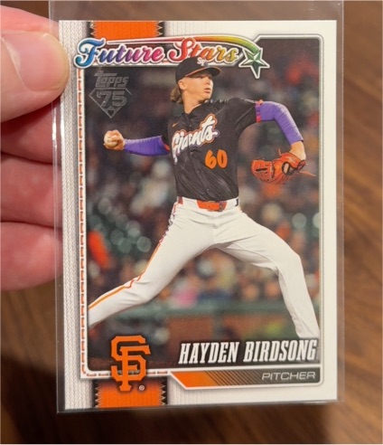 2026 Topps Series 1 #296 Hayden Birdsong Future Stars San Francisco Giants — front