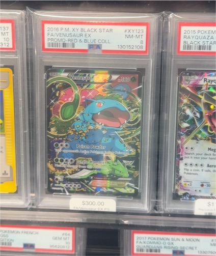 2016 P.M. XY Black Star #XY123 Venusaur EX — front