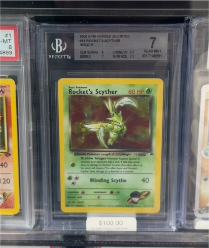 2000 Pokémon Gym Heroes #13 Rocket's Scyther — front