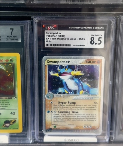 2004 Pokémon EX Team Magma Vs Aqua #95 Swampert ex — front