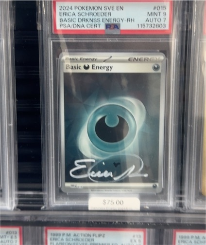 2024 Pokémon SVE #015 Erica Schroeder Basic Darkness Energy RH — front