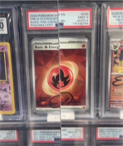2024 Pokémon SV EEN #010 Basic Fire Energy Eric R Schendel Autograph — front