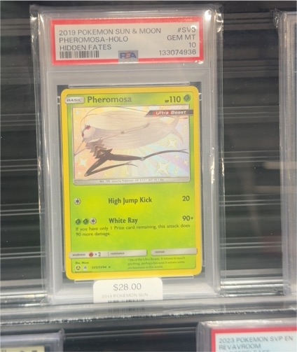2019 Pokemon Sun & Moon Hidden Fates #SV5 Pheromosa — front