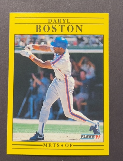 1991 Fleer #140 Daryl Boston — front