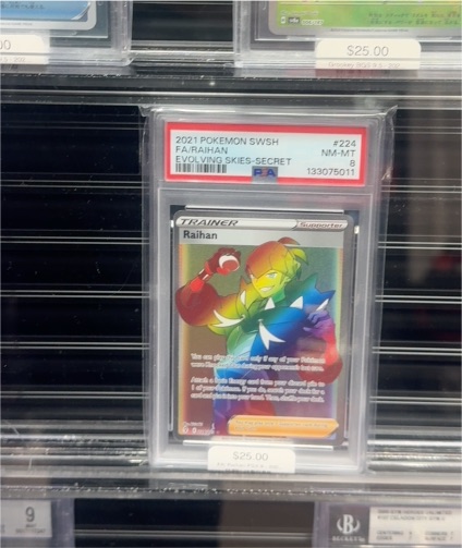 2021 Pokémon SWSH #224 Raihan Evolving Skies Secret Rare — front