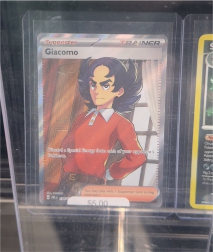 2025 Pokémon Prismatic Evolutions #138 Giacomo — front