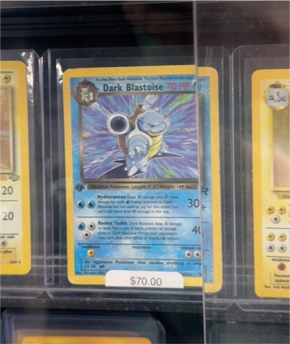 1999 Pokémon Team Rocket #20 Dark Blastoise — front