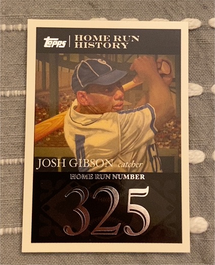 2007 Topps Baseball Home Run History #325 Josh Gibson — front