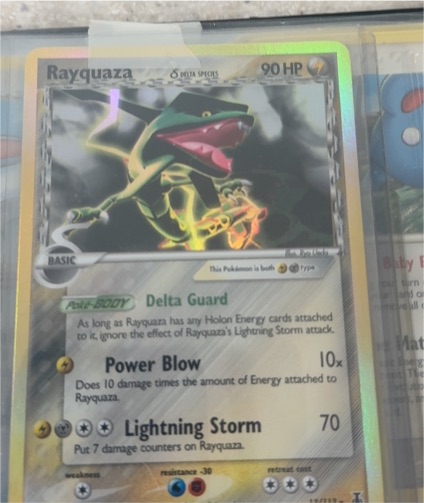 2005 Pokemon EX Delta Species #13 Rayquaza — front