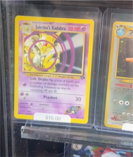 2000 Pokémon Gym Challenge #58 Sabrina's Kadabra — front