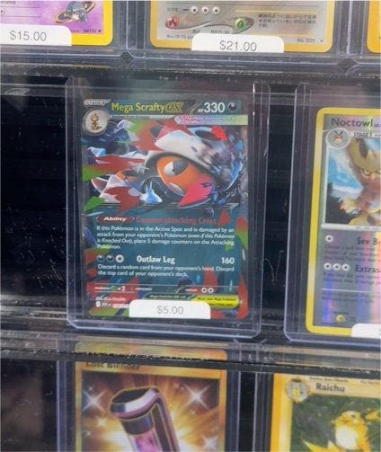 2014 Pokémon XY Flashfire #95 Mega Scrafty GX — front