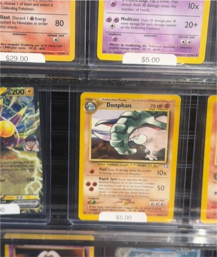 1999 Pokémon Fossil #7 Donphan — front