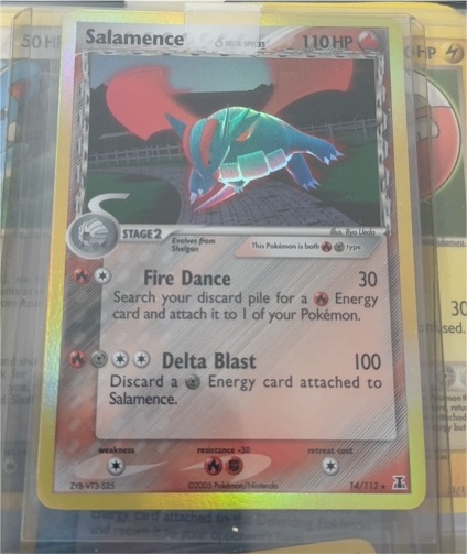 2005 Pokemon EX Delta Species #14 Salamence — front