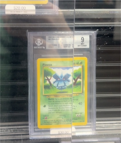 2001 Pokemon Neo Discovery 1st Edition #61 Pineco — front