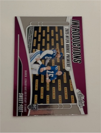 2025 Panini Absolute #I-TWN Sweet Feet Introductions Tyler Warren Riley Leonard — front