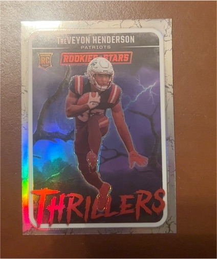 2025 Panini Rookies & Stars #20 TreVeyon Henderson Thrillers Silver Prizm RC — front