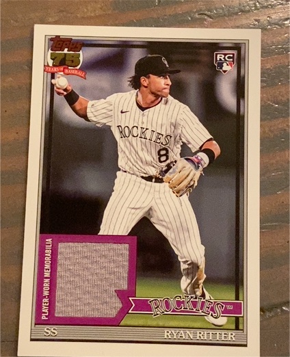 2026 Topps Series 1 1991 Baseball Relics #91R-RR Ryan Ritter — front