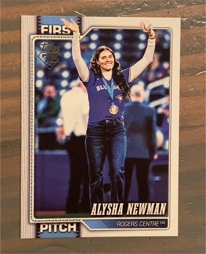 2026 Topps Series 1 First Pitch #FP-8 Alysha Newman — front