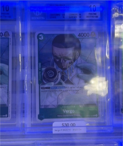 2023 One Piece Card Game OP10-004 Vergo — front