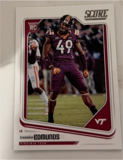 2018 Score #346 Tremaine Edmunds — front
