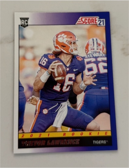 2021 Panini Score #TB1 Trevor Lawrence — front
