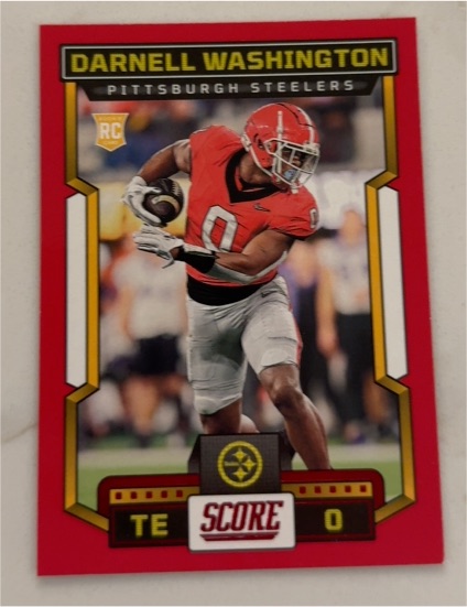 2023 Panini Score #339 Darnell Washington Pittsburgh Steelers Rookie — front