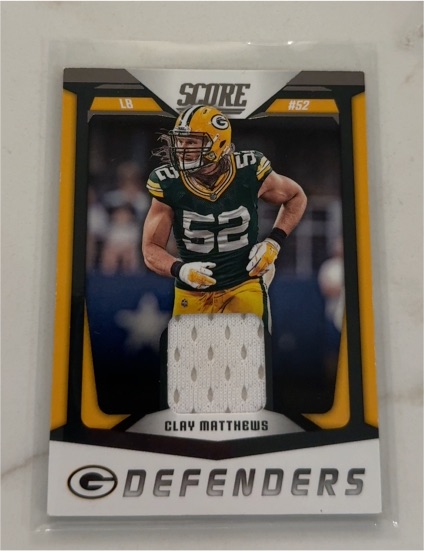 2018 Score #52 Clay Matthews Defenders — front
