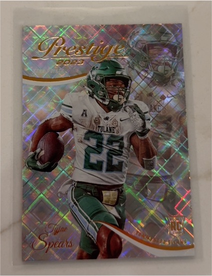 2023 Panini Prestige #383 Tyjae Spears Xtra Points Diamond — front