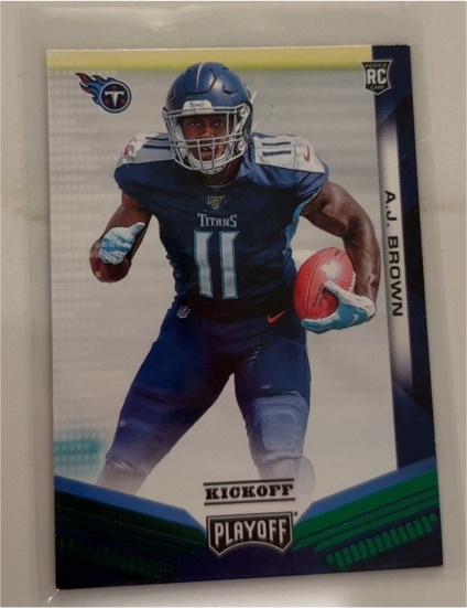 2019 Panini Playoff Kickoff #210 A.J. Brown Rookie — front
