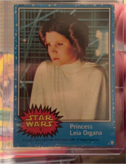 1977 Topps Star Wars #5 Princess Leia Organa — front
