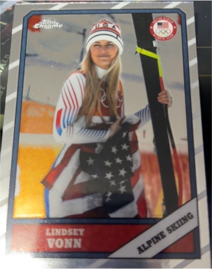 2026 Topps Chrome U.S. Olympics #T86-6 Lindsey Vonn — front
