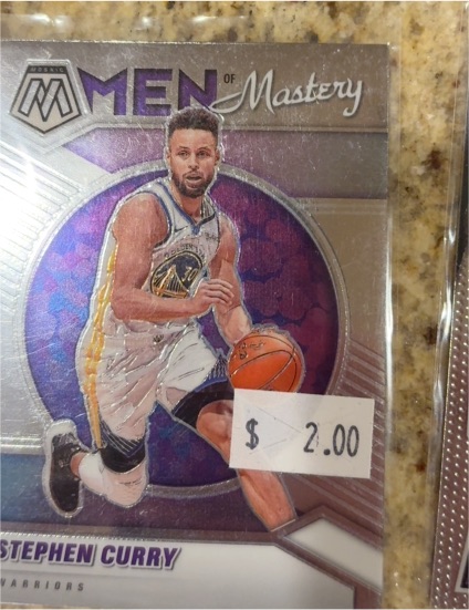 2020-21 Panini Mosaic Men of Mastery #16 Stephen Curry — front