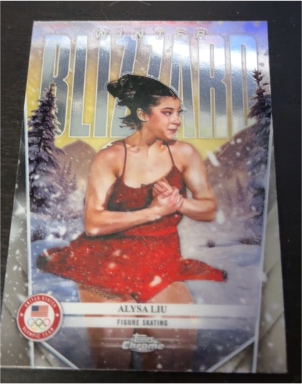 2026 Topps Chrome US Olympics Figure Skating #WB-1 Alysa Liu Winter Blizzard — front