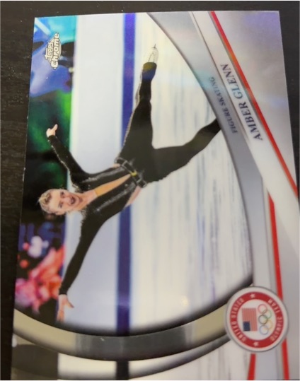 2026 Topps Chrome U.S. Winter Olympic #113 Amber Glenn — front