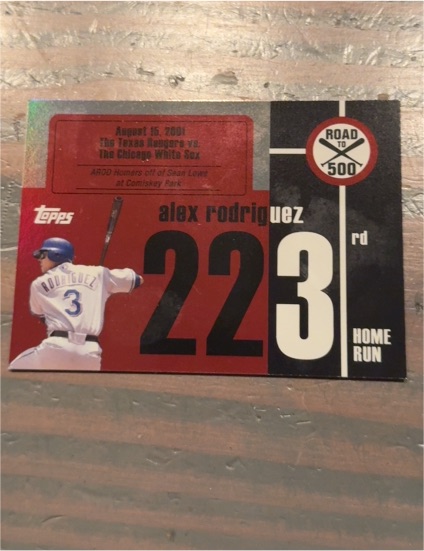 2007 Topps Road to 500 #ARHR223 Alex Rodriguez — front