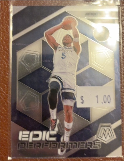 2024-25 Panini Mosaic #9 Anthony Edwards Epic Performers — front