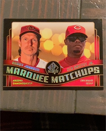 2008 SP Authentic Marquee Matchups #MM-24 Randy Johnson Ken Griffey Jr. — front