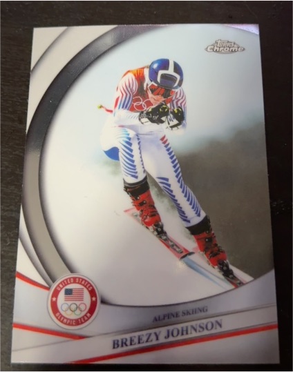 2026 Topps Chrome Winter Olympics #125 Breezy Johnson — front
