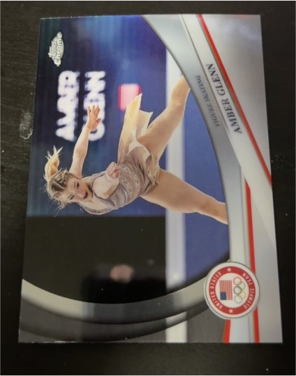 2026 Topps Chrome U.S. Winter Olympics #13 Amber Glenn — front