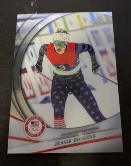 2026 Topps Chrome #39 Jessie Diggins — front