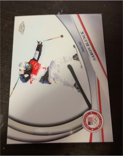 2026 Topps Chrome U.S. Winter Olympic #140 Aaron Blunck — front