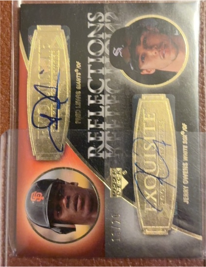 2007 Upper Deck Exquisite Reflections #REF-LO Jerry Owens/Fred Lewis — front
