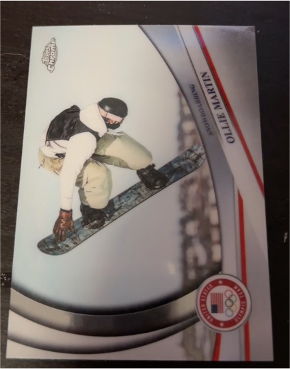 2026 Topps Chrome U.S. Winter Olympic #154 Ollie Martin — front