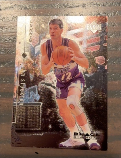 1998-99 Upper Deck Black Diamond #85 John Stockton — front
